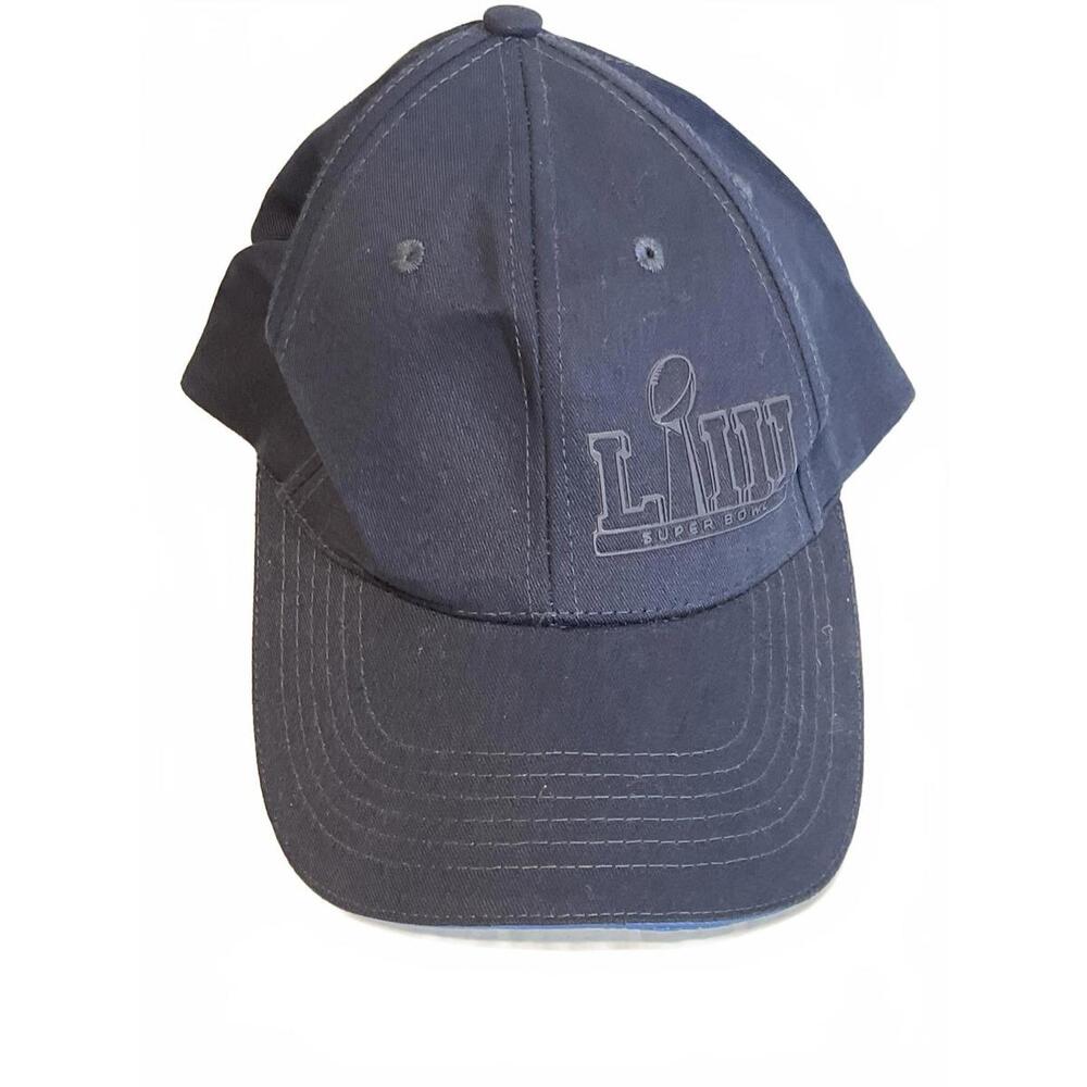 Super Bowl LIII Baseball Cap Hat Navy With Subtle Embroidery - Adjustable